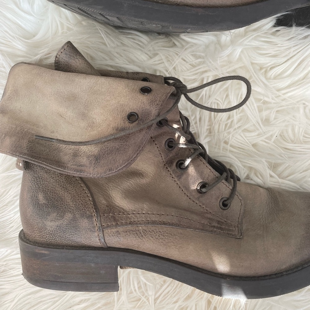 Lambskin Ombr Combat Boots Practically New - image 1